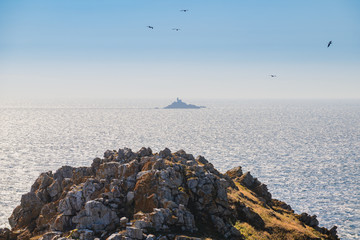 Incredible seascape on the Crozon Peninsula. Finister. Brittany. France