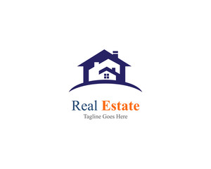 Real estate property logo template vector illustration