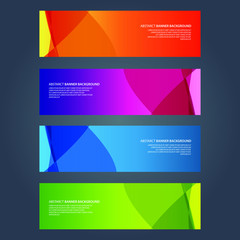 Fototapeta premium Vector Abstract design banner web template