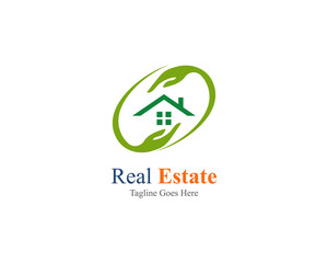Real estate property logo template vector illustration