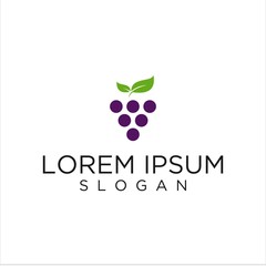 grape vector logo graphic modern