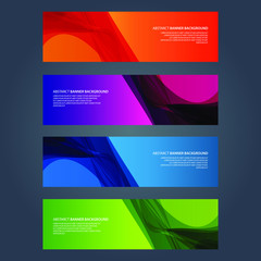 Fototapeta premium Vector Abstract design banner web template