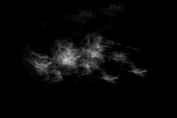 Textured Smoke,Abstract black,isolated on black background