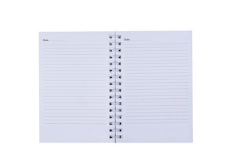 open note book isolated on white background,clipping path