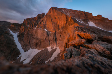 sunset in the mountains