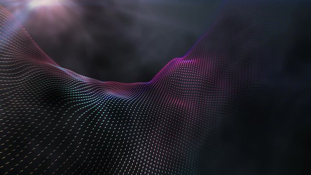 Particle Background with Fog