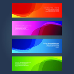 Fototapeta premium Vector Abstract design banner web template