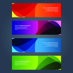 Fototapeta premium Vector Abstract design banner web template