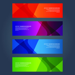 Naklejka premium Vector Abstract design banner web template