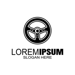 Steering wheel linear icon. Modern outline Steering wheel logo concept on white background