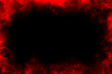 Abstract smoke frame and space,black background