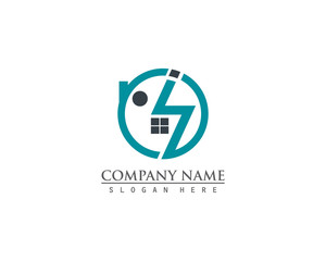 Real estate property logo concept for business corporate sign