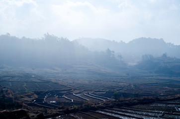 aerial view of mountains