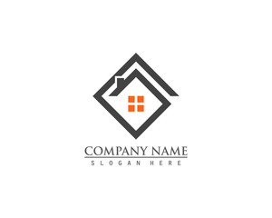 Real estate property logo concept for business corporate sign