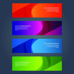 Fototapeta premium Vector Abstract design banner web template