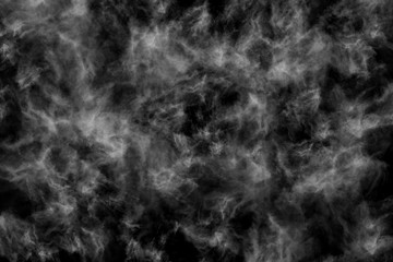 Textured cloud,Abstract black,isolated on black background