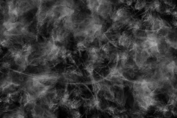 Textured cloud,Abstract black,isolated on black background