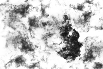 Textured Smoke,Abstract black,isolated on white background