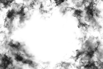 Textured Smoke,Abstract black,isolated on white background