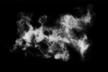 Textured Smoke,Abstract black,isolated on black background