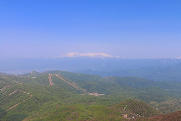 磐梯山からの眺め（福島県・猪苗代町・北塩原村）