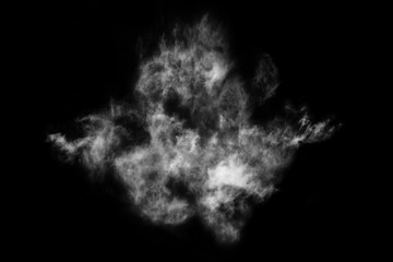 Textured Smoke,Abstract black,isolated on black background