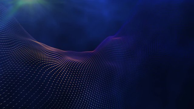 Particle Background with Fog