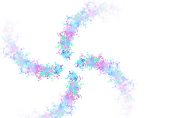 shape turbine with abstract textured cloud