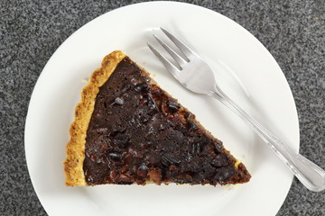 Chocolate, Pear and Pecan Tart