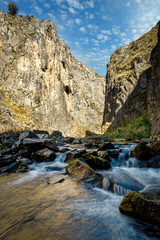 Creek flowing through beautiful gorge in Snowy Mountains