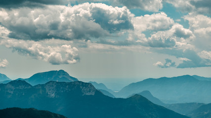 Obraz premium Summer day trekking in the Carnic Alps, Friuli Venezia-Giulia, Italy