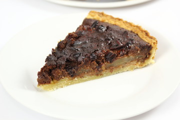 Chocolate, Pear and Pecan Tart