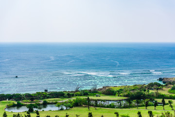 宮古島の海　Beautiful beach in Miyakojima Island, Okinawa.