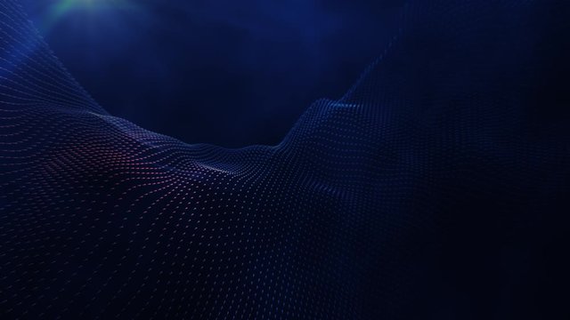 Particle Background with Fog