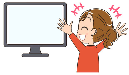 テレビ 動画 配信 映像 女性