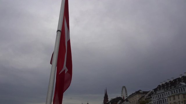 Swiss flag at Basel is Switzerland's city.
The emblem of the Red Cross is the Swiss flag with switched colours. The Swiss flag is one of only two square sovereign-state flags, the other being the flag
