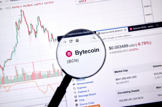 Bytecoin price under magnifying glass.