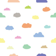 cloud seamless pattern background icon.