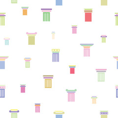 column seamless pattern background icon.