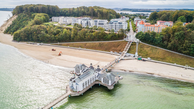 Sellin - a city, resort and port on the Baltic Sea on the island of R&uuml;gen