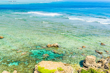 宮古島の海　Beautiful beach in Miyakojima Island, Okinawa.