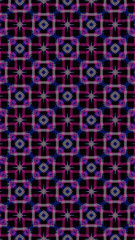 Ornate geometric pattern and abstract multicolored background