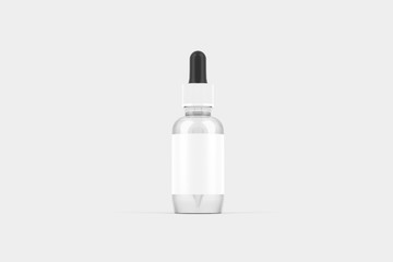 Dropper Bottle Packaging White Mockup