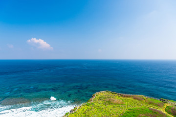 宮古島の海　Beautiful beach in Miyakojima Island, Okinawa.