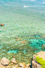 宮古島の海　Beautiful beach in Miyakojima Island, Okinawa.