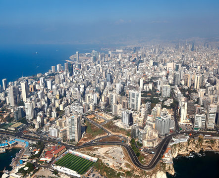 Beirut, Aerial View of the city - Lebanon © diak