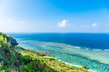 宮古島の海　Beautiful beach in Miyakojima Island, Okinawa.