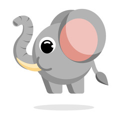 elephant flat vector