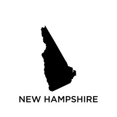 New Hampshire map vector design template