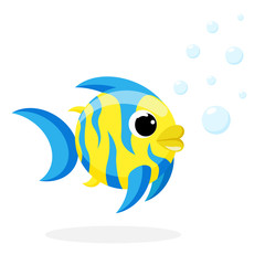 Fototapeta premium fish flat vector